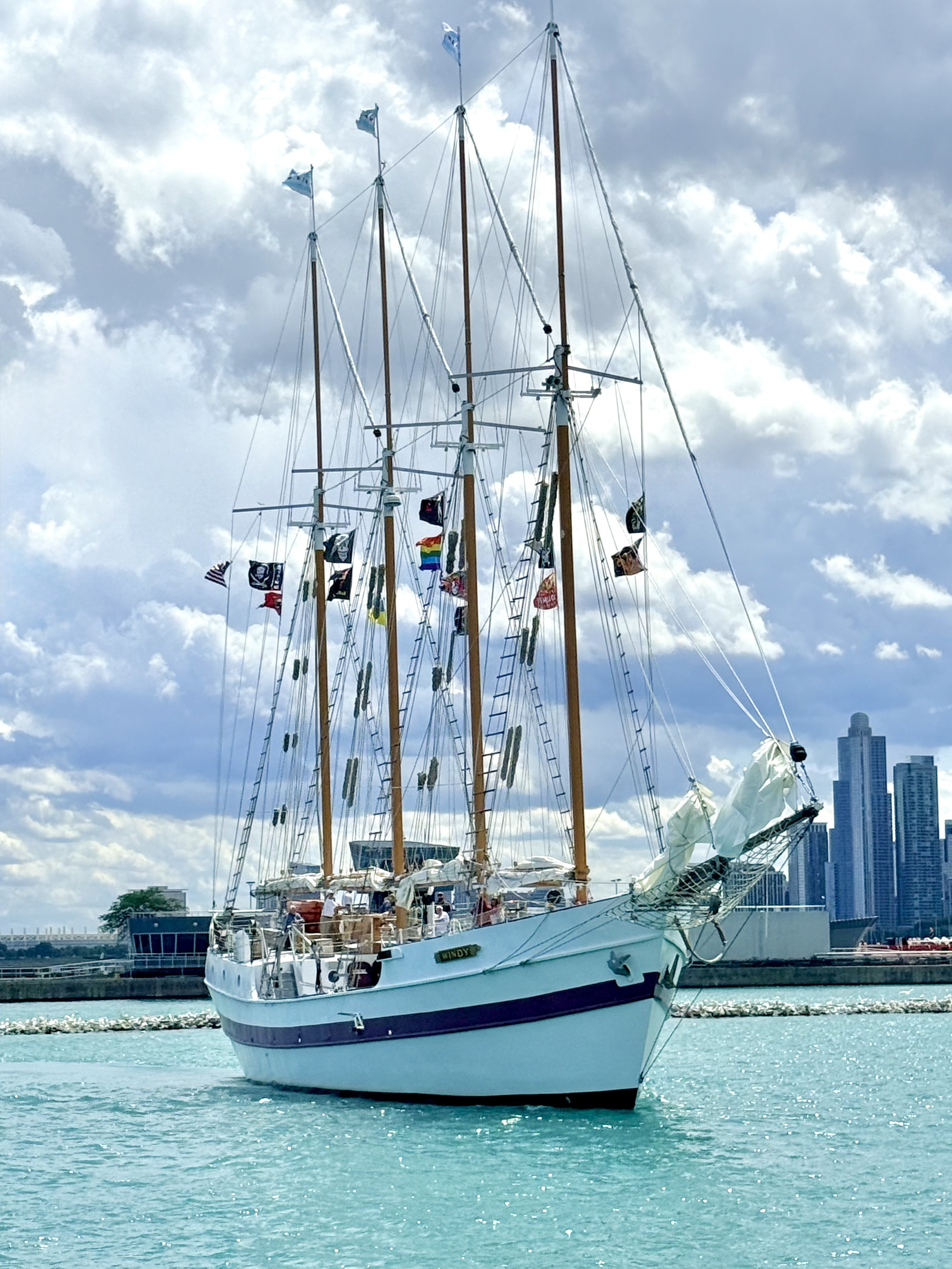 Lighthouse at Chicago harbor symbolizing a guiding light for a new chapter in life